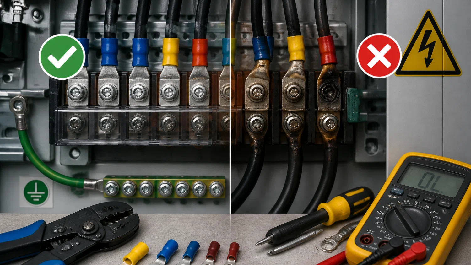 Seis errores en conexiones el&eacute;ctricas amenazan operaci&oacute;n cr&iacute;tica