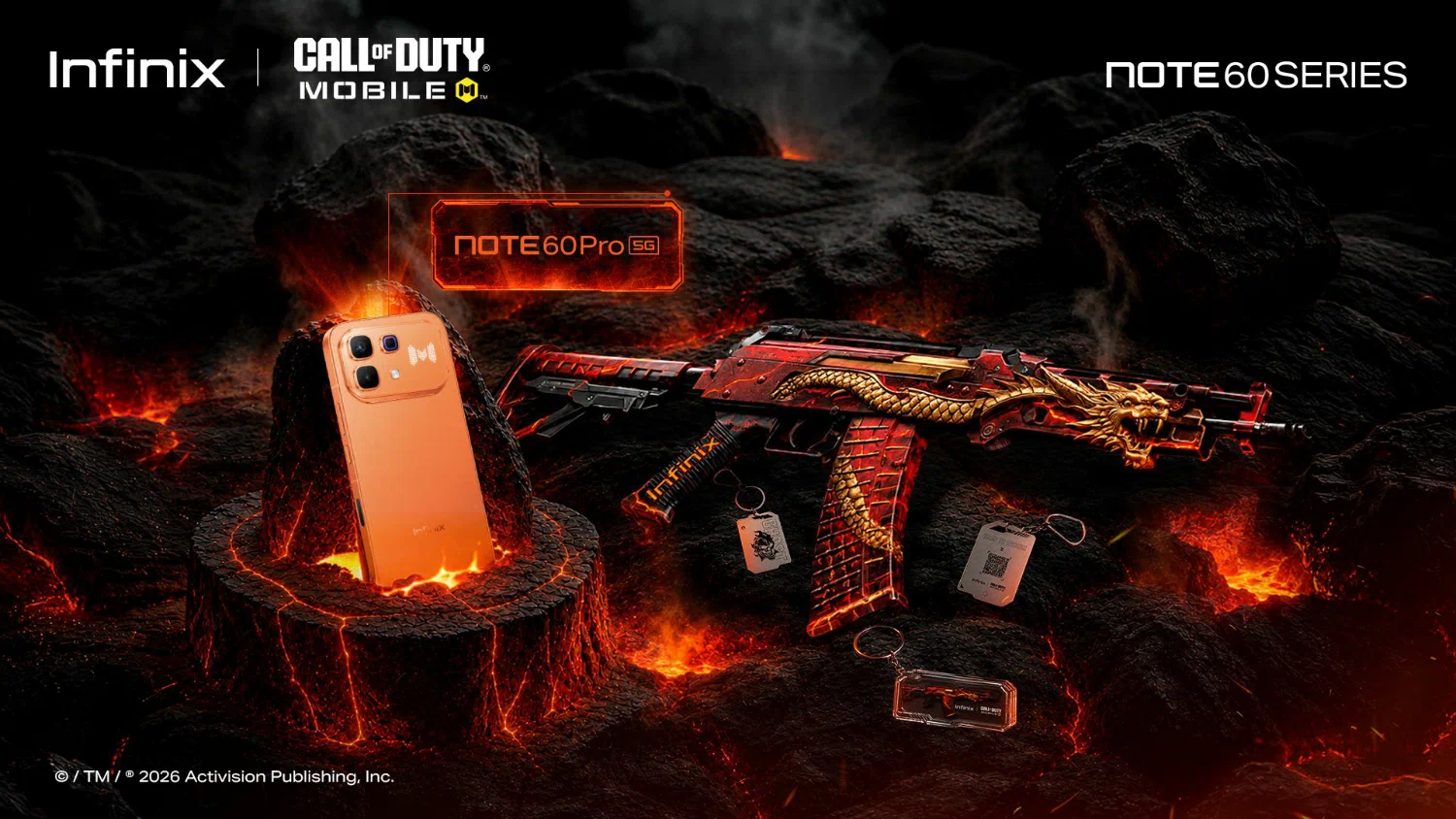 Crimson Dragon Rift, arma ganadora de Infinix y CoD: Mobile