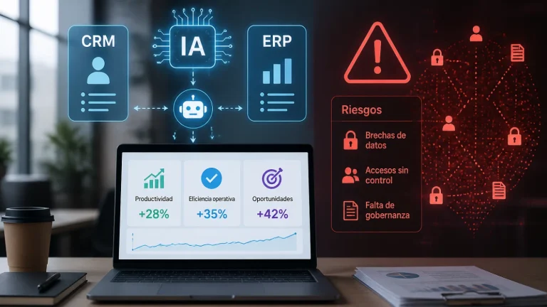 Empresas conectan IA a CRM/ERP; aumentan productividad y riesgo