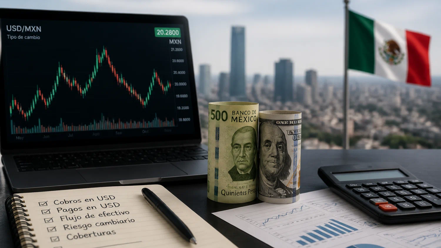 Empresas mexicanas deben anticipar riesgos cambiarios