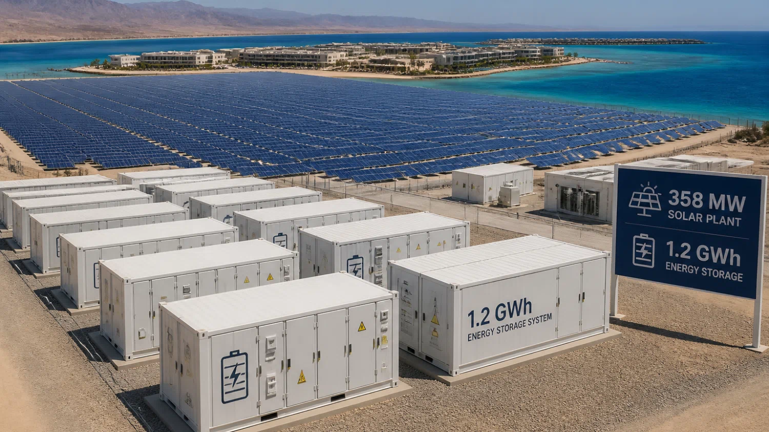 Huawei lidera megaproyecto solar y almacenamiento en Mar Rojo