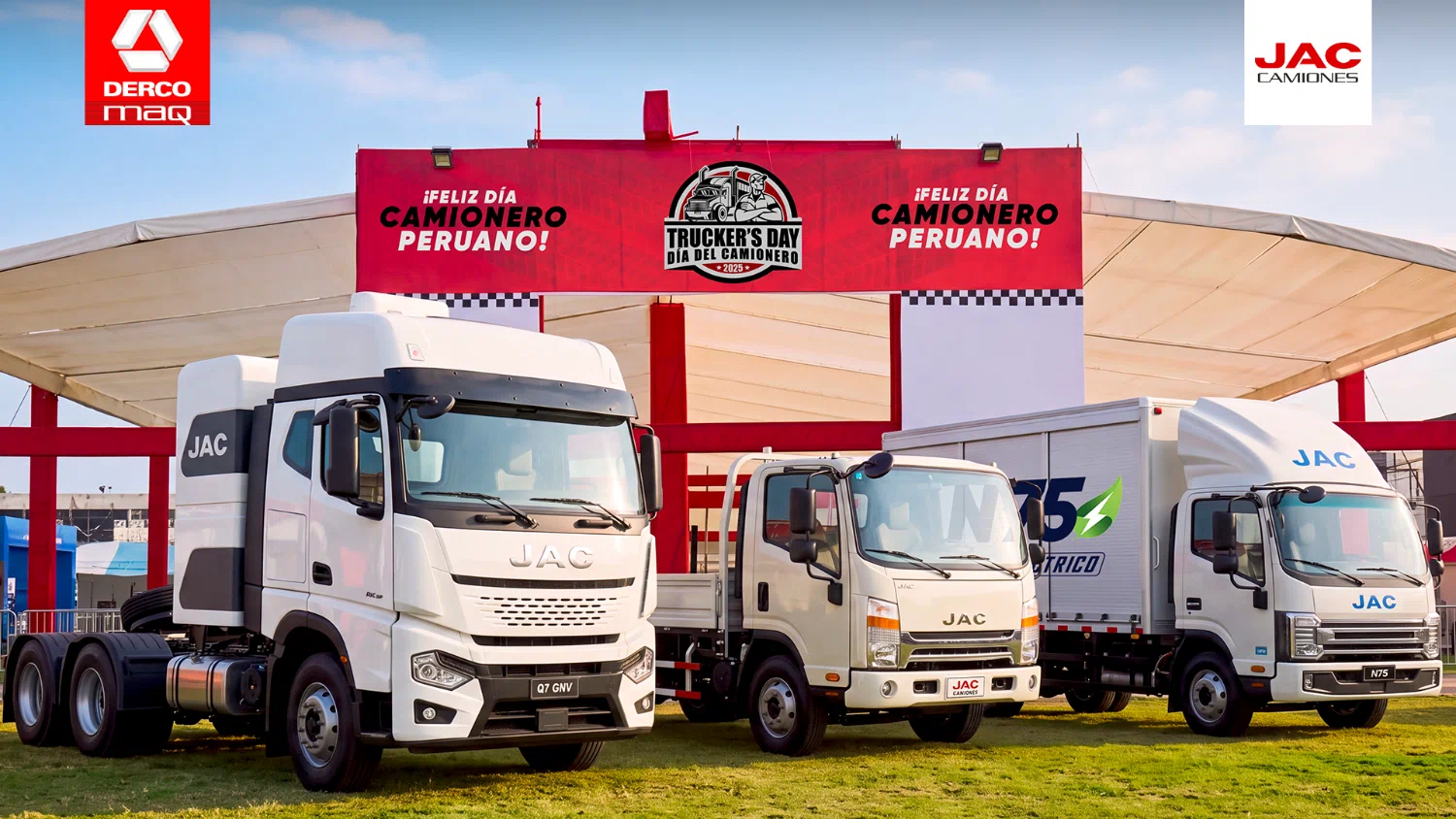 JAC Camiones exhibe Q7 GNV y D300 en Truckers Day 2026