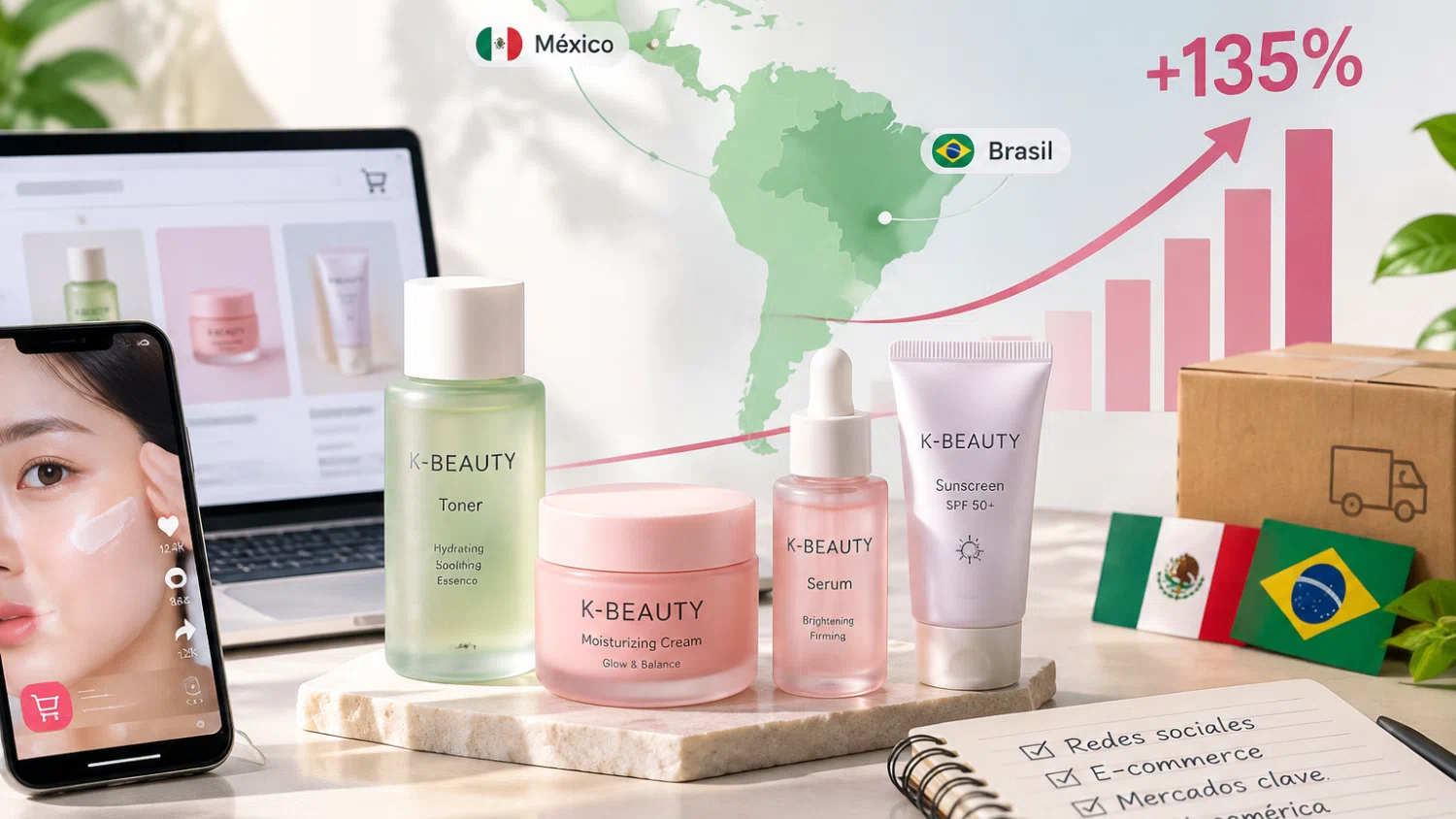 K-Beauty crece 135% en Latinoamérica