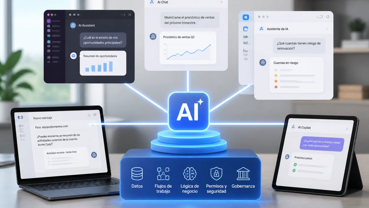 Salesforce presenta AIforce para interfaces IA de negocio