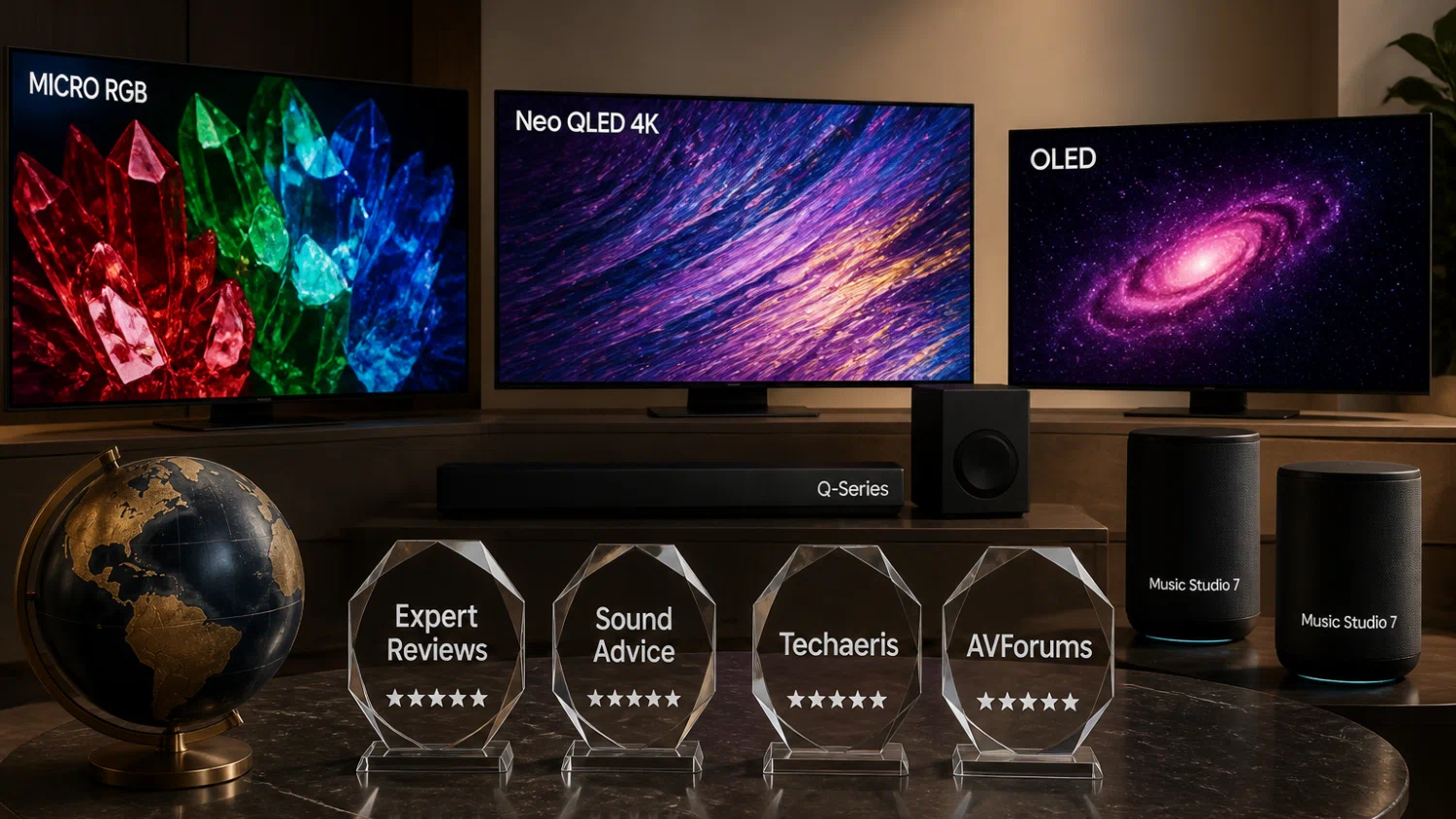 Samsung 2026 recibe reconocimientos globales en TV y audio