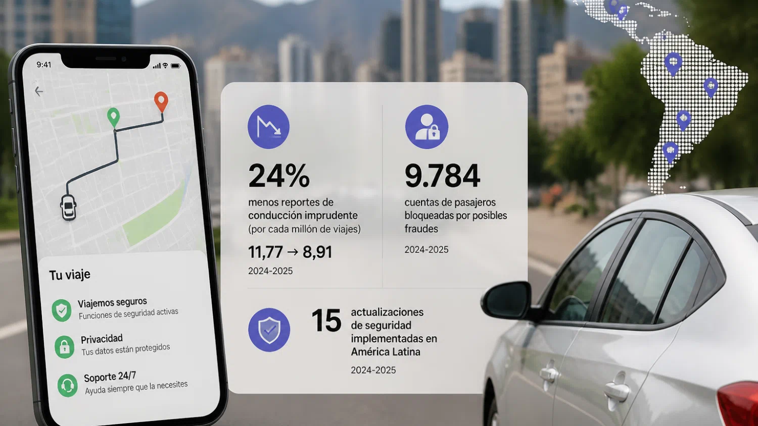 Yango Ride reduce incidentes de conducción imprudente en América Latina