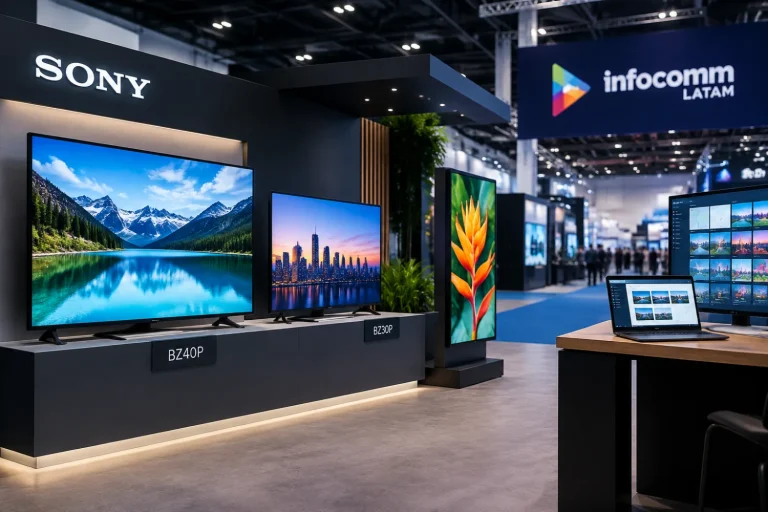 BRAVIA BZ40P/BZ30P con NoviSign en InfoComm LATAM 2026