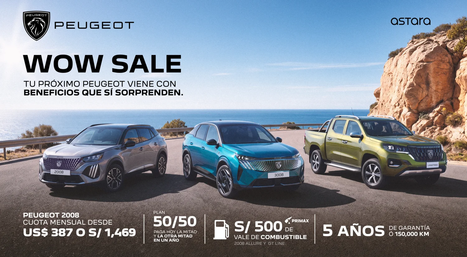 La Campaña WOW de Peugeot Perú ofrece beneficios durante octubre
