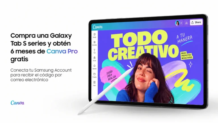Galaxy Tab S incorpora Canva Pro en Latinoamérica