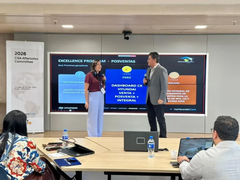 Hyundai Perú gana posventa en CSA Excellence 2026