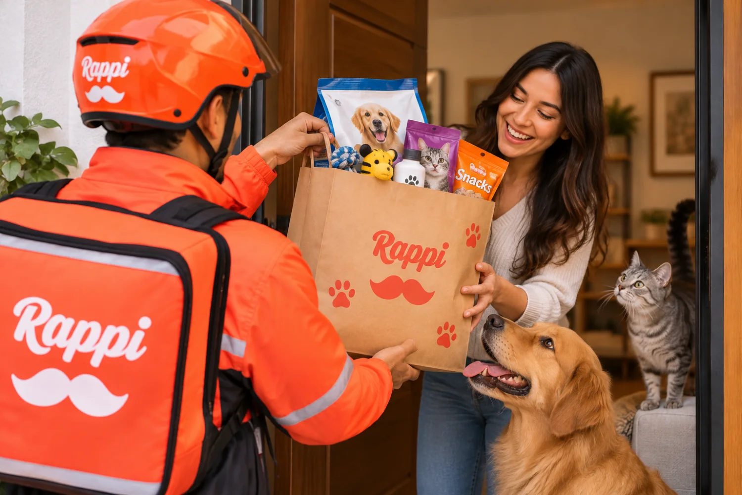 Mascotas impulsan compras premium en Rappi durante el Día del Animal