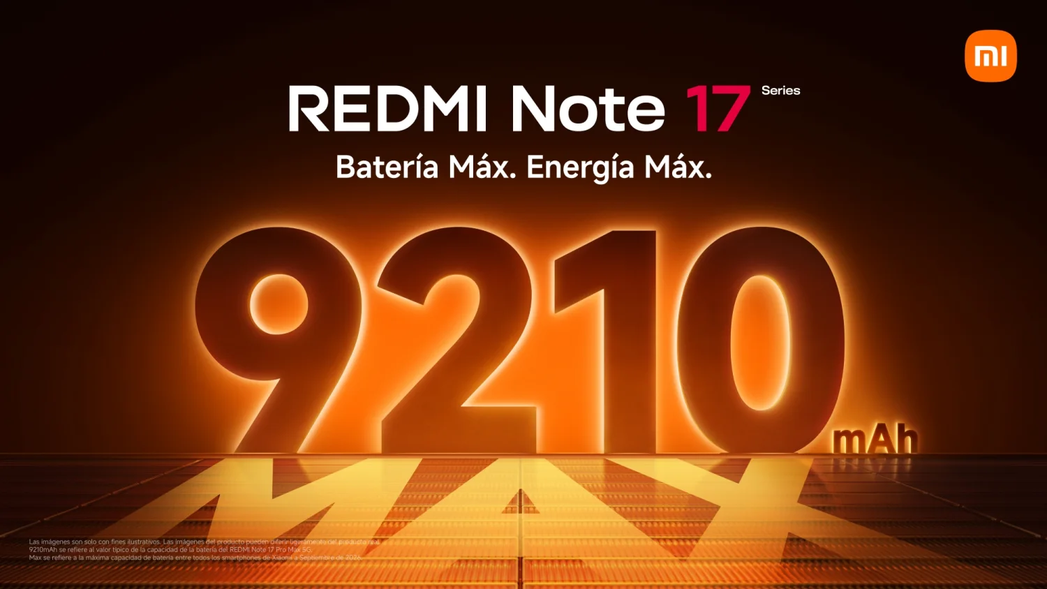 Redmi Note 17 traerá batería de 9210 mAh y carga rápida en Perú